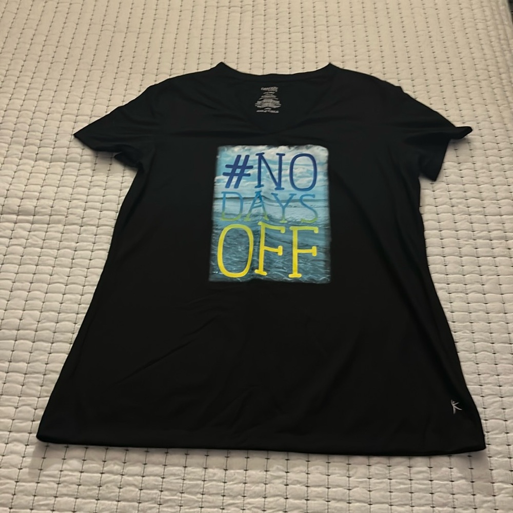 DanSkin Now Semi Fitted V-Neck T-Shirt